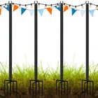 Land Voi Metal String Light Poles For Outside Hanging 4 PACK-10FT, Black New. Price: $54.78.