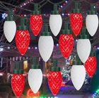 Kaq 2PK 100LED Red & Cool White C9 Christmas Lights Waterproof Indoor Outdoor... New. Price: $48.92.