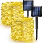 Dazzle Bright Pack Solar String Lights 80FT 240LED Warm White Outdoor New. Price: $12.98.