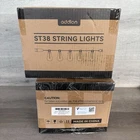 Boxes - Addlon 100FT(50FT*2) Led Outdoor String Lights Waterproof Patio New. Price: $99.00.