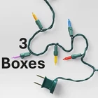 (3) Boxes Wondershop A5 100 Led Indoor Outdoor Mini Christmas String Multicolor New. Price: $17.00.
