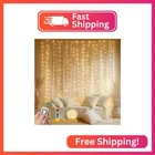 Holits 2 Pack Fairy Curtain Lights Upgraded Tangle-free Warm White Usb Plug 8 New. Price: $27.85.