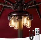 Patio Umbrella Light With Remote Control, Rechargeable Cordless Led Edison Bulbs New. Price: $41.16.