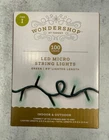 Wondershop 100 Led Micro String Lights Green Xmas St. Patrick's Decor New. Price: $10.99.