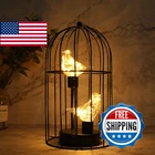 Jhy Design 12" Birdcage Decorative Battery Operated Cordless Table Lamp New. Price: $66.04.