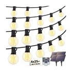 100FT(4X25FT) Solar String Lights Outdoor With Remote, Waterproof D... Fast Ship New. Price: $90.10.