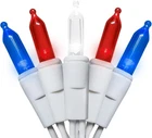 White And Blue Led Christmas Lights 11FT 35CT, Wire-red New. Price: $14.76.