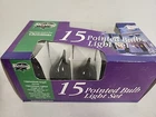 Nos Sterling Indoor/outdoor 15 Pointed Bulb Set Green Open. Price: $20.00.