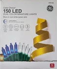 Ge Color Choice 150 Led Dual Blue Cool White Mini String Lights Green Wire New. Price: $39.99.