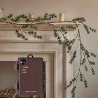 Fudios 6FT Lighted Christmas Pine Garland 48 Led Battery Operated Timer New. Price: $78.14.