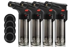 Wanbro 4 Pack Torch Lighter, Powerful Windproof Jet Flame, Butane Black New. Price: $17.06.