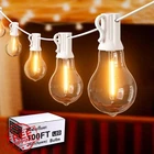 Tswayflort 100FT Outdoor String Lights 53 Led White Cord Patio Yard New. Price: $45.57.
