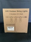 Aialun 24FT Led Outdoor String Lights, Outside Patio Backyard Open. Price: $25.99.