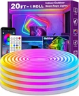 Ailbton 20FT Neon Rope Lights,flexible Led Control With App/remote,m New. Price: $24.95.