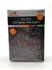 Way To Celebrate Halloween Led 50 Spider Web Lights With Purple Christmas Used. Price: $13.13.
