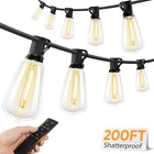 Brightever Outdoor String Lights With Remote, 200FT Led Patio 62 Open. Price: $66.84.