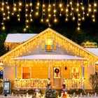 Einiiya Icicle Christmas Lights Outdoor, 66FT, Warm White New. Price: $55.70.