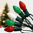 Oviejo C7 Incandescent Christmas Lights Multicolor, 25FT Red Green White V... New. Price: $23.48.