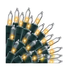 2 Sets Of 100 Counts Clear Green Wire Christmas Light, Warm White Lights For ... New. Price: $30.79.