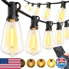 100FT Led Outdoor String Lights ST38 Dimmable Shatterproof Patio Garden Deck W/ New. Price: $34.98.
