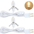 2 Pack 6FT Light Cord With Led Bulb Blow Mold Replacement C7 Clip Lamp Switch New. Price: $17.90.