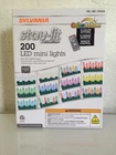 Sylvania Stay-lit Platinum 200 Led Mini Lights Indoor/outdoor, W/remote Control Open. Price: $27.59.
