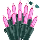 Brizled Pink Christmas Lights 33FT 120 Indoor/outdoor Ul Certified New. Price: $26.98.