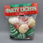 Vintage Christmas Tree Santa String Lights With Covers 14 Feet Indoor Amscan New. Price: $29.95.
