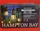 Hampton Bay 24-LIGHT 48 Ft Indoor/outdoor String Led Bulbs Included New Open. Price: $27.00.