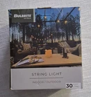 Bulbrite Plug & Play String 30 Ft Indoor/outdoor 12 Lights Black Cord New. Price: $20.00.