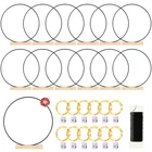 12 Pack Floral Hoop With Stand Led Fairy Lights 14 Inch Metal Rings For Diy New. Price: $56.94.