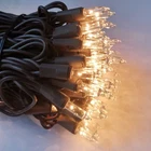 100 Clear Mini Brown Wire Christmas Lights 23FT Incandescent Waterproof Ul Ce... New. Price: $22.51.