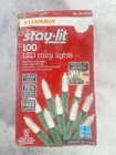 Sylvania Stay-lit Platinum 100 White Led Mini Christmas Lights Indoor Outdoor Open. Price: $20.00.