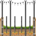 Jytobn 10FT String Light Pack,poles For Outdoor Black New. Price: $77.99.