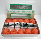 Santas World Basketball String Light Set 10 Strand Indoor Outdoor Novelty Used. Price: $12.85.
