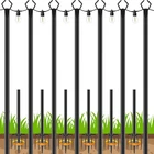 7 Pack 10FT Metal String Light Poles Rustproof Outdoor Garden Patio Wedding Yard New. Price: $85.52.