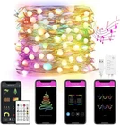 Fairy String Lights SMART-32.8FT 66 LED-16 Million Rgbhub Color-smart New. Price: $17.99.