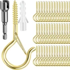 Fsah 100 Pack Screw-in Hooks For Outdoor String Lights, Q Hanger Ou... New. Price: $19.23.