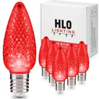 Hlo Lighting Set Of 25 Red C9 Faceted Led Christmas Bulbs For Indoor New. Price: $49.14.
