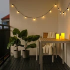 Ikea Sommarlanke Led String W/ 12 Lights Battery Operated White New. Price: $19.74.