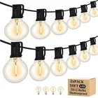100FT Outdoor String Lights With 102 Shatterproof G40 Led Clear Globe Bulbs F... New. Price: $100.99.