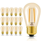 Hizashi 15 Pack S14 Led Bulbs Outdoor String Lights Amber 2200K Dimmable Waterpr New. Price: $57.45.