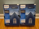 400 Ct Philips Hd Clear Icicle Lights In/outdoor Twinkling * Sets Of 100 New. Price: $48.99.