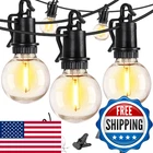 Zjojo Solar Outdoor String Lights Waterproof, 50FT G40 Globe Patio New. Price: $83.52.