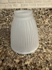 Replacement Light Globe Bell Shaped Frosted Ribbed Glass - 6 Available Euc Used. Price: $7.99.