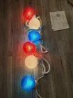 Polymer Products Outdoor String Light Set 6 Jumbo Patriotic Globes July 4TH Used. Price: $99.99.