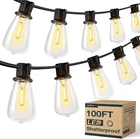 100FT(50FT*2) Led Outdoor String Lights Waterproof Patio With 32 Shatt... New. Price: $44.95.