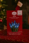 Holiday Time 300 Blue Mini Christmas Lights Green Wire Indoor Outdoor Decor Open. Price: $21.99.