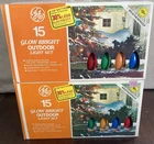 Nos Ge 15 Glow Bright Outdoor Light C9 Multi-color Weatherproof SET/2 New. Price: $42.00.