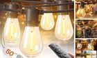 Led Outdoor String Lights With Edison Shatterproof Bulbs, Weatherproof 50FT New. Price: $41.50.